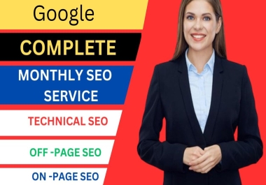 I will provide complete SEO with off page on page