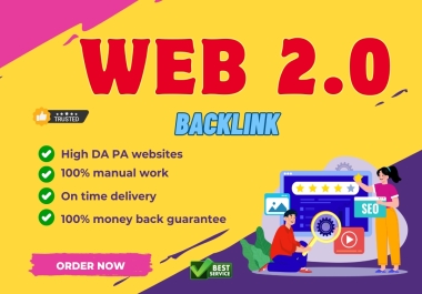 100 high da pa manual web 2.0 backlinks and permanent linkbuilding websites.