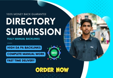 100 dofollow directory submission manually created high DA PA backlinks.