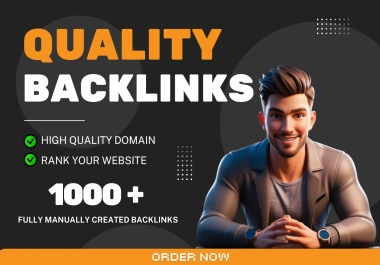 1000+ high quality seo backlinks manually created on high da pa websites