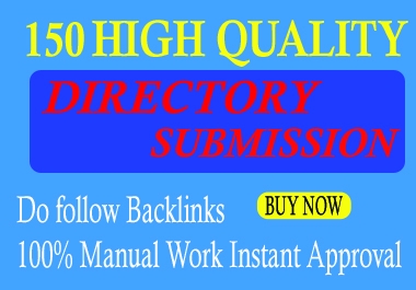 150+ Directory Submission Do follow SEO Backlinks