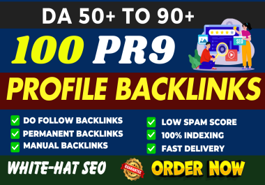 Create 100+ Dofollow High Authority PR9 Profile Backlinks Manually