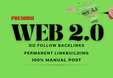 80 Premium Manual post Web 2.0 Backlinks in top link building sites to Rank website