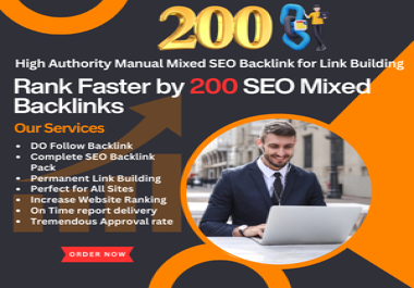 200 Do follow SEO Mixed Backlinking service to rank your website