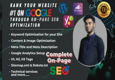 I will do complete on page SEO with Rank Math in WordPress