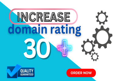 I will boost your Ahrefs Domain Rating DR to 30 through high-quality backlinks