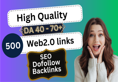 I will build 500 Web 2.0 profiles, 500 Web 2.0 blog backlinks