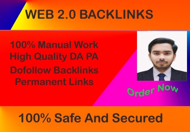 I will give 200 web2.0 backlinks for your website Ranking