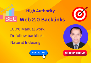 I will create 100 high quality Web 2.0 dofollow backlinks