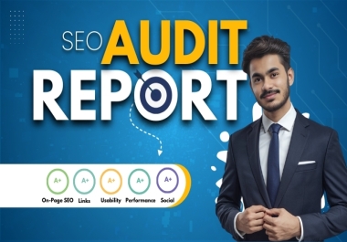 I will provide an expert SEO audit report for your website