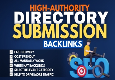 I will do 35 HQ niche directory submission indexable SEO Backlinks