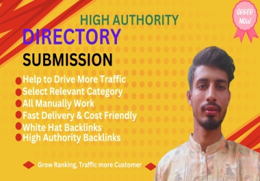 I will do 70 High Quality Traffic Directory submission SEO Backlinks