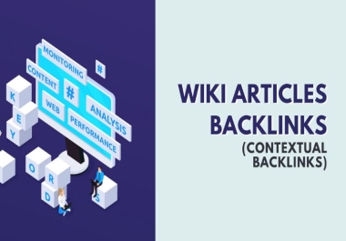 I Will Provide 1000 Wiki articles Backlinks contextual backlinks