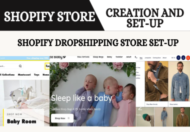 I will do Shopify store setup Shopify store design Shopify dropshipping store