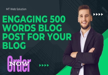 Captivating 500-Word Blog Posts: Boost Your Site's Traffic with MT Web Solution