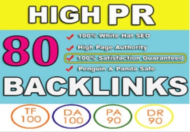 Powerfully 80 PR9 DA 65 to 100 BIG BRAND COMPANY SEO BACKLINKS 