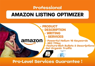 make an amazon listing with top searched helium 10 keywords