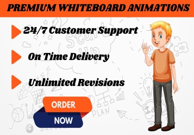 I will make whiteboard animation video for you