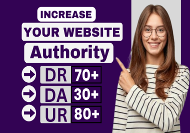 I Will Rank Your Website DR 70+ Using high quality Backlinks