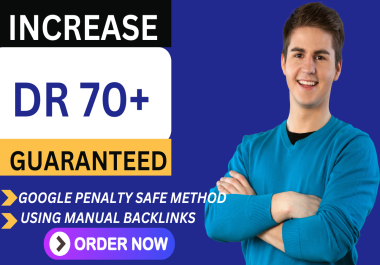 I Will increase ahrefs domain rating upto 70 with quality backlinks