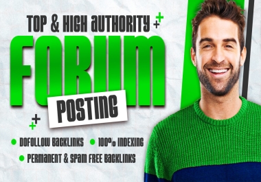 Boost Your with Top & High Authority 199+ Forum Posts