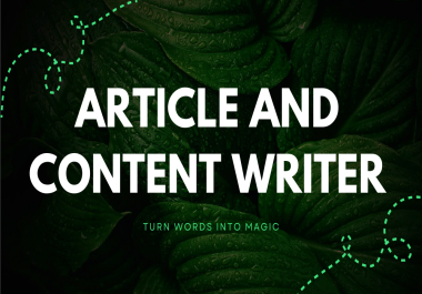 Expert Article Writing Service,10×1000 SEO-Optimized Articles for Your Niche.