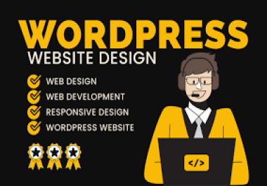 I will design an attractive and high speed wordpress site for you