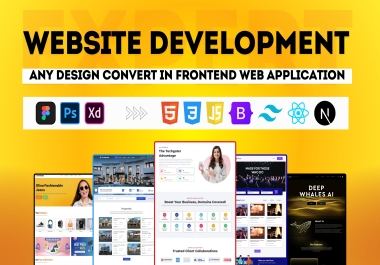 I will do frontend website, figma conversion, UI UX development using HTML or tailwind