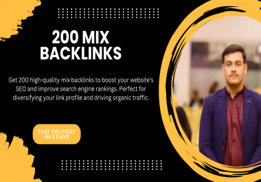 Boost SEO with 200 High-Quality Mixed Backlinks for Top Rankings