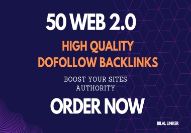 Rank Higher on Google with 50 High-Quality Web 2.0 Dofollow SEO Backlinks Google Ranking Booster