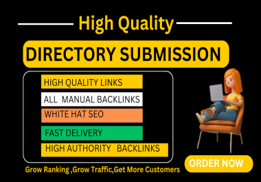 I will do 130 make SEO link building high authority directory submission