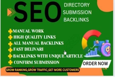  I will do 65 make SEO link building high authority directory submission