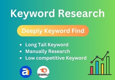  I will find your long tail keywords research for your business