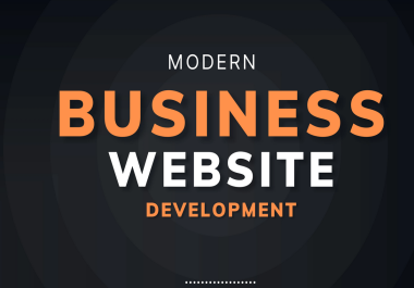 design and develop clean and responsive modern business website