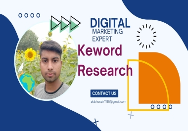 Professional Keyword Research for your website SEO & The Power of Keyword Research in Digital Marke