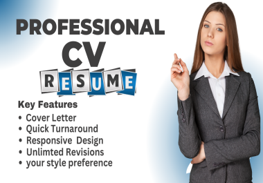 i will design profeshional cv resume for you