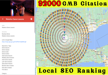 I will do 92000 Google Map Citations for Local SEO, GMB optimization