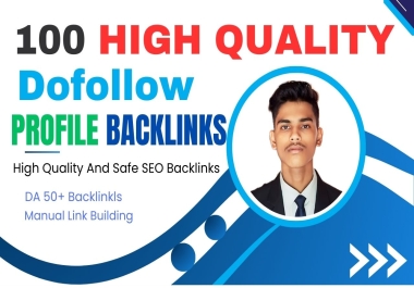 I Will give 100 do follow profile backlinks