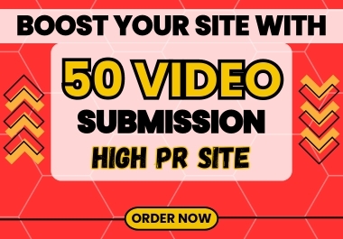 I will provide 50 Video Submission Service on to video sharing sites