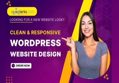 I Will Build Clean and Responsive Wordpress Website