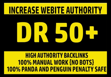 increase domain rating DR 50 plus ahref 7 days fast and save