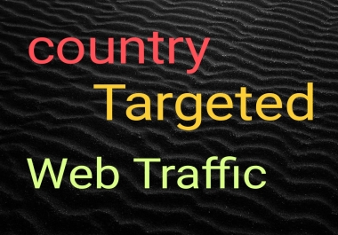 I will do country target web traffic SEO service 