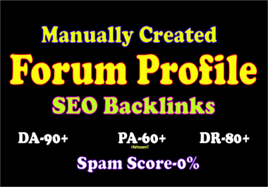 100 profile DA 90 plus backlinks