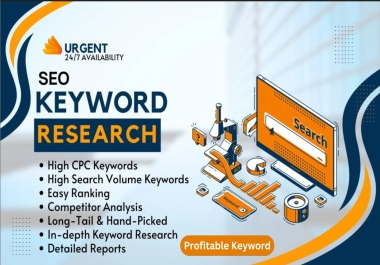 I will highly advanced keyword research for your business