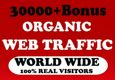 30000 and 10k+bonus worldwide web traffic for website. Daily 3k-5k