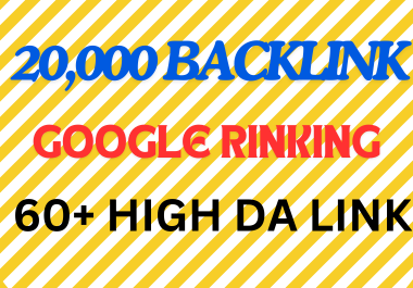 i will give you 20,000 website Backlink DA 90+ Do follow