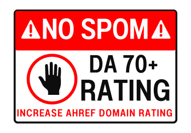 I will increase you ahref domain rating,  DR 70 guaranteed in 20 Days