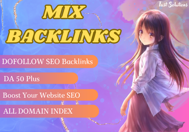 i will do 50 Mix HQ SEO backlinks high DA Linkbuilding service