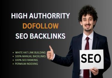 I will do 100 high DA dofollow SEO backlinks link building service 