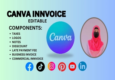 i will create a professional invoice for you